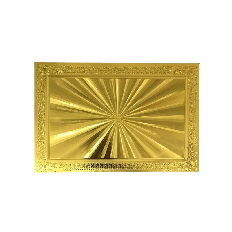 Golden-plated decal 25cm x 35cm Aura