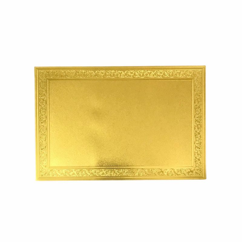 Golden-plated decal 25cm x 35cm Sand