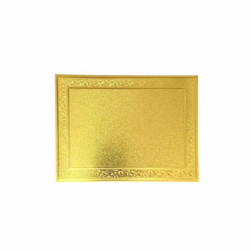 Golden-plated decal 15cm x 20cm Sand