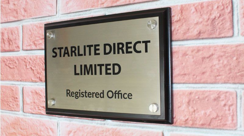 Stainless steel sign