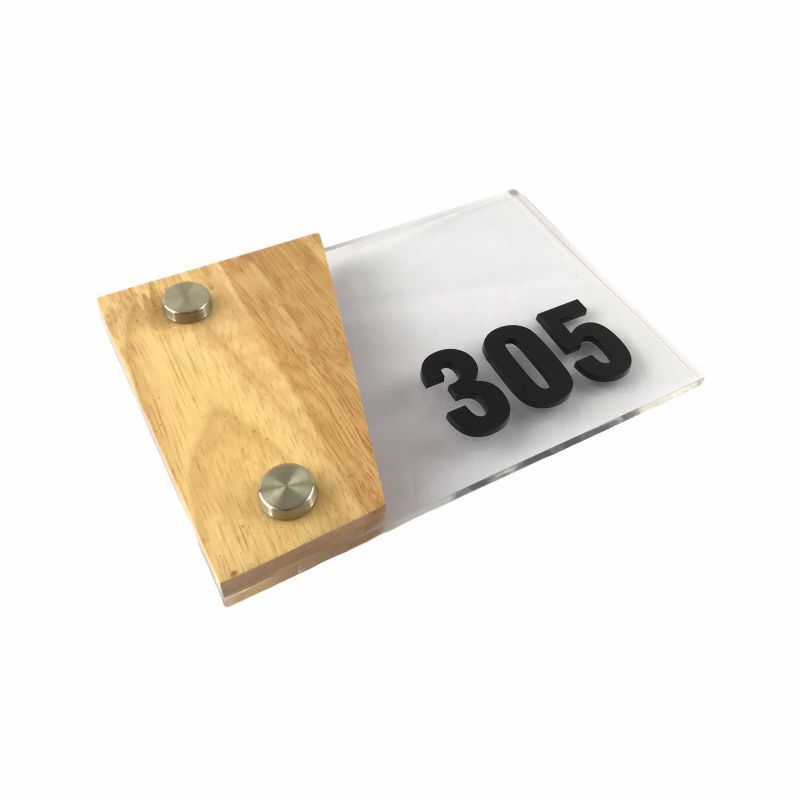 Acrylic room number sign SP101