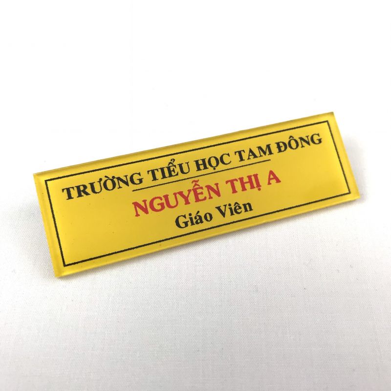 Acrylic name badge (UV printing) BT206