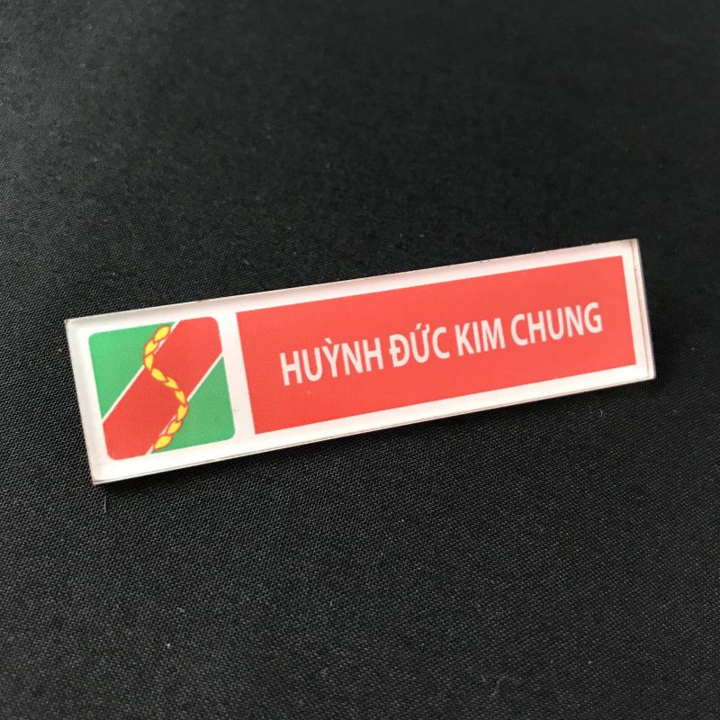 Acrylic name badge (PP printing) BT220