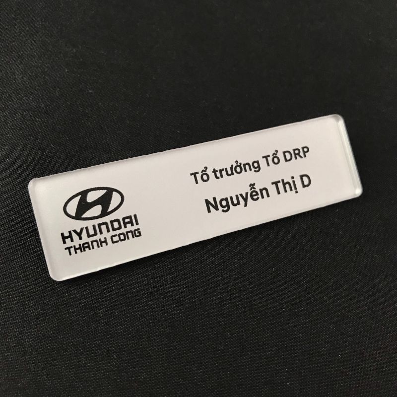Acrylic name badge (UV printing) BT222