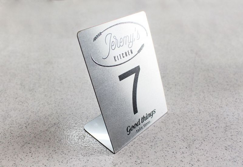 Stainless steel number tag