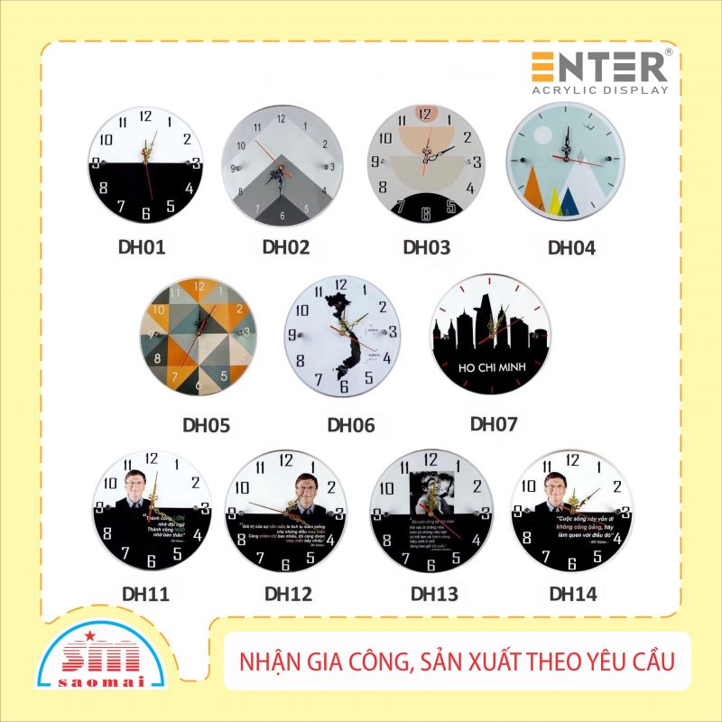 Wooden clock SM DH02